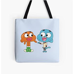 Gumball and Darwin All Over Print Tote Bag