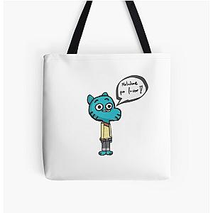 Gumball evil body sticker All Over Print Tote Bag