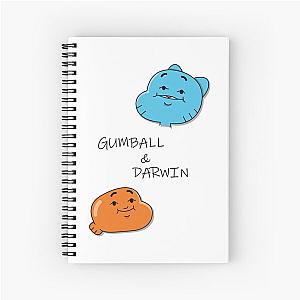 Gumball and darwin funny faces Spiral Notebook