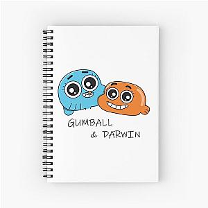 Gumball and Darwin best friends Spiral Notebook