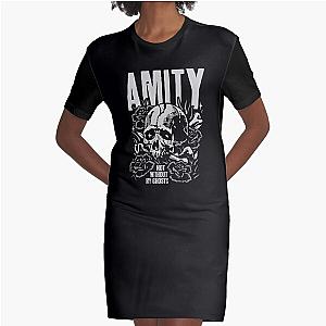 THE AMITY AFFLICTION BAND Graphic T-Shirt Dress