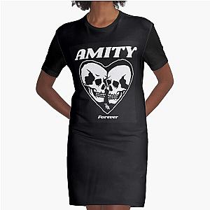 THE AMITY AFFLICTION BAND Graphic T-Shirt Dress