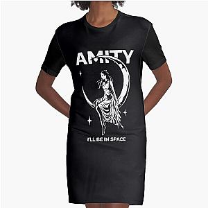 The Amity Affliction Merch Be In Space Graphic T-Shirt Dress