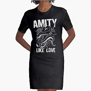 THE AMITY AFFLICTION BAND Graphic T-Shirt Dress