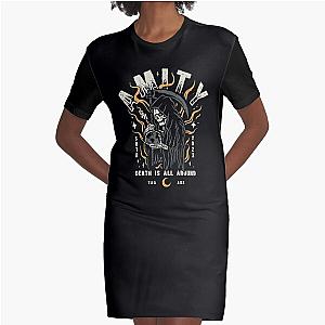 THE AMITY AFFLICTION BAND Graphic T-Shirt Dress