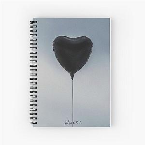 The Amity Affliction Misery (Wall Flag size) Spiral Notebook