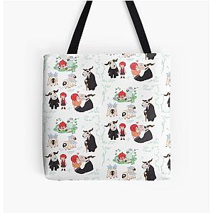 Mahou Tsukai no Yome Cute Chibi, The Ancient Magus Bride Chibi All Over Print Tote Bag