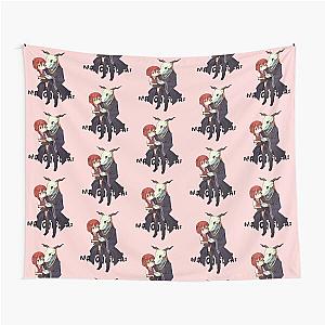 Mahoutsukai no Yome - The Ancient Magus Bride, Hatori Chise & Elias Ainsworth Chibi Anime Fanart Tapestry