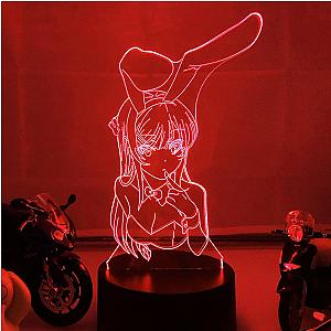 BUNNY GIRL WAIFU LED ANIME LAMP (RASCAL DOES NOT DREAM OF A BUNNY GIRL SENPAI) Otaku0705