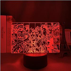 Jojo's Bizarre Adventure Lamp - JOESTAR GROUP Led Anime Lamp OTAKU0705