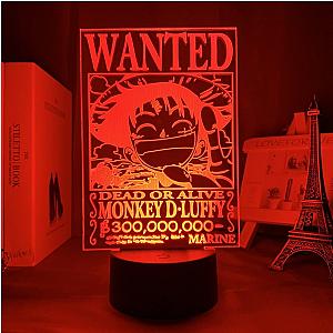 One Piece Lamp - WANTED LUFFY Led Anime Lamp OTAKU0705