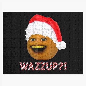 Annoying Orange Smiling with Santa Hat Puzzle