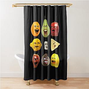 Annoying Orange Characters Shower Curtain