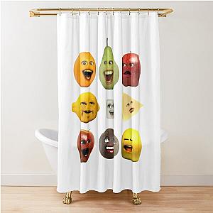 Annoying Orange Characters Shower Curtain