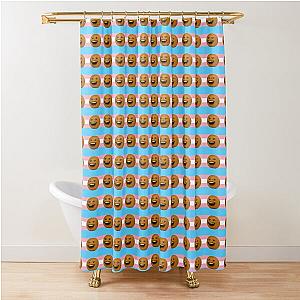 Annoying Orange Trans Flag Shower Curtain