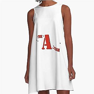 The A-Team Red Text A-Line Dress