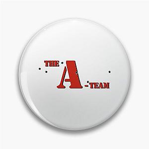 The A Team T-Shirt - A-Team - Red Text - Bullet Hole Pin