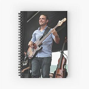 The Avett Brothers - Bob Crawford - Photograph  Spiral Notebook