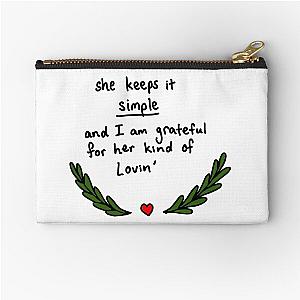 Fan Art of January Wedding by The Avett Brothers Zipper Pouch