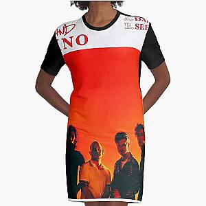 The Band Camino orange Graphic T-Shirt Dress