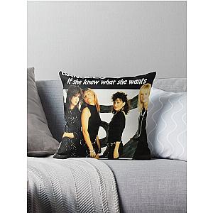 The Bangles Band Legend Throw Pillow