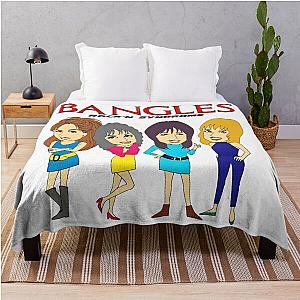 The Bangles cartoon from the Japanese EP Rock Syndrome Throw Blanket