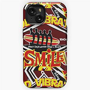 Good vibration surfboard Beach Boys Surfing smile pop art tribute art collage  iPhone Tough Case