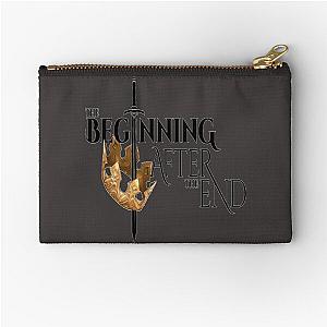 The beginning logo zipper pouch