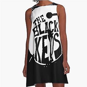 Round the black keys A-Line Dress