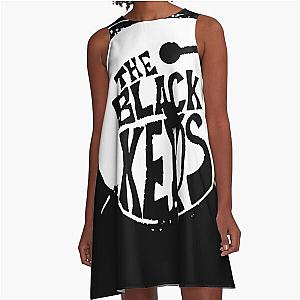 Round Black Key A-Line Dress