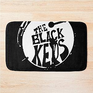 Round Black Key Bath Mat