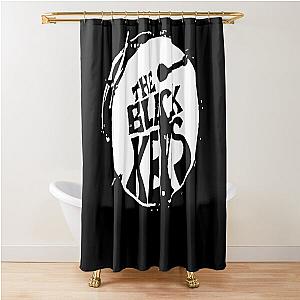 Round the Black Key Shower Curtain