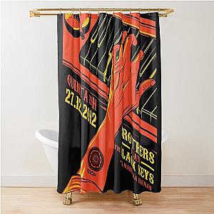 Brother Plays the Black Keys Shower Curtain