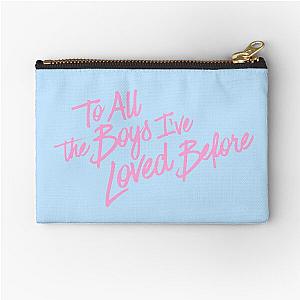 To all the boys I've loved before pink and blue Zipper Pouch