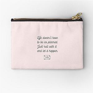 To all the boys I've loved before quote Zipper Pouch