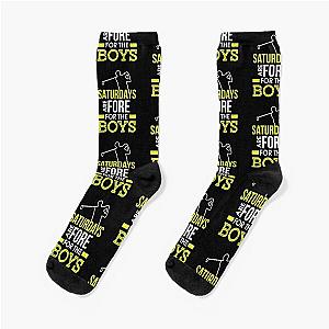 Saturdays Are Fore The Boys Funny Golf Socks