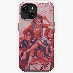 The Boys from Stranger Things - Steve, Dustin, Robin and Erica iPhone Tough Case