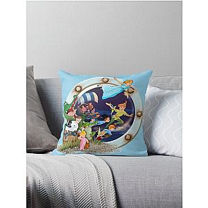 peter pan wendy and the boys  Throw Pillow