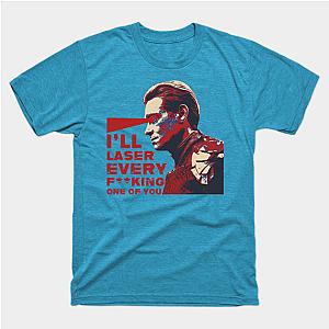 The Boys T-Shirts - Homelander With Laser Quote T-Shirt