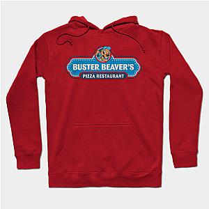 The Boys Hoodies - Buster Beaver's Pizza Restaurant Logo (The Boys) Distressed Hoodie