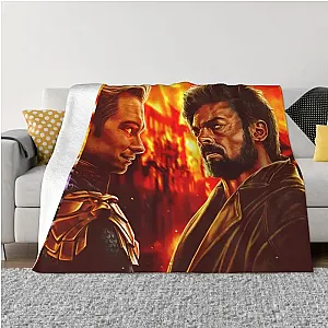 The Boys Blanket - Homelander Billy Butcher Blanket 3D Printed Soft Flannel Fleece Warm Throw Blankets for Car Bed Couch Quilt