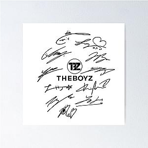 The Boyz - Logo & signatures (white) Poster