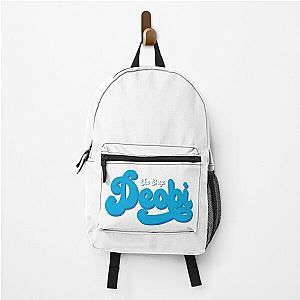 The boyz deobi blue swirl text Backpack