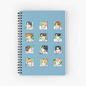 The Boyz Bloom Bloom Set Drawing Art Spiral Notebook