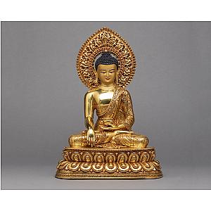 Gautam Buddha Statue | Gold Gilded Art | Tibetan Sculpture Flagship ET2101