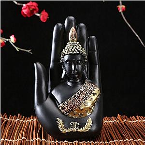 Palm Buddha Meditation Figurine | Living Room/Bedroom/Office/Home Decor Flagship ET2101