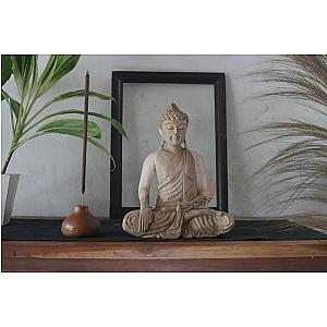 Big Meditating Buddha Statue, Bali Hand Carved Wooden Buddha Figurine, Buda Decor, Spiritual Budda, Wood Budha, Meditation Deco Flagship ET2101