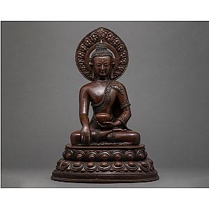 Shakyamuni Buddha Statue | 24k Gold Plated | Handmade Arts Flagship ET2101