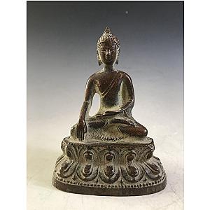 Handmade Buddha Statue Collection Hand-carved White Copper Buddha Statue Decoration Christmas Gift—002 Flagship ET2101