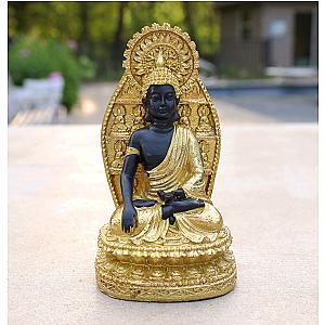 Golden Meditation Buddha Statue for Home Altar Shrine Meditation Room Flagship ET2101